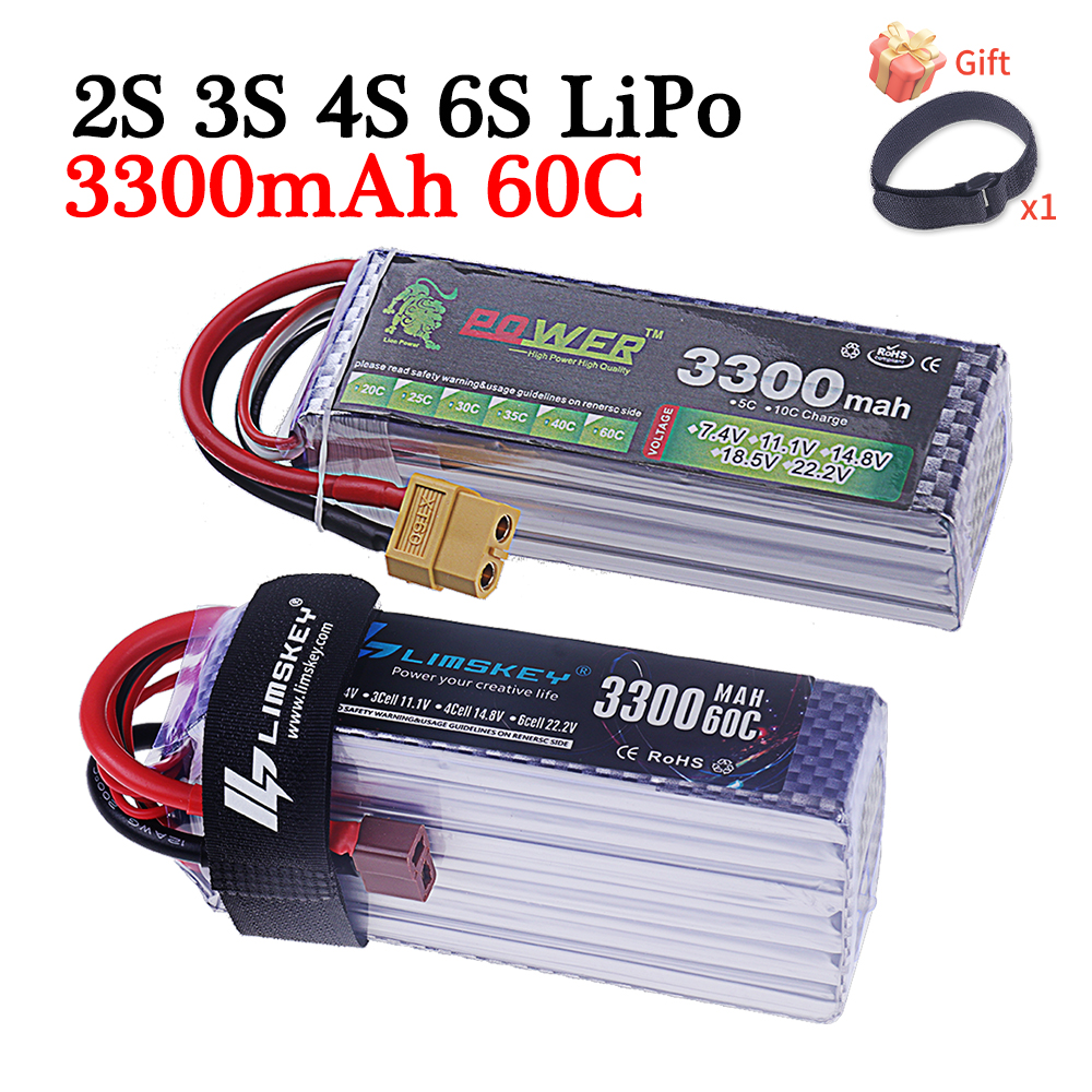 Rc Hobby Trucks - 60C Lipo Battery 3300mAh 7.4V 11.1V