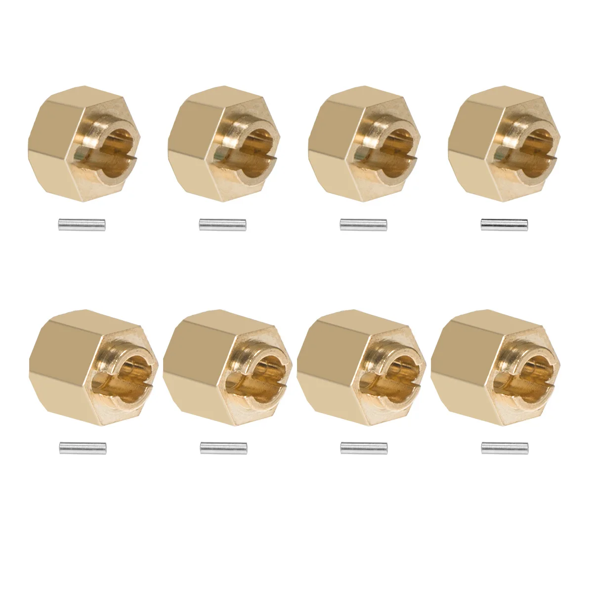 Rc Crawler 4X4 - 4Pcs Brass TRX4M Hex Wheels Extenders