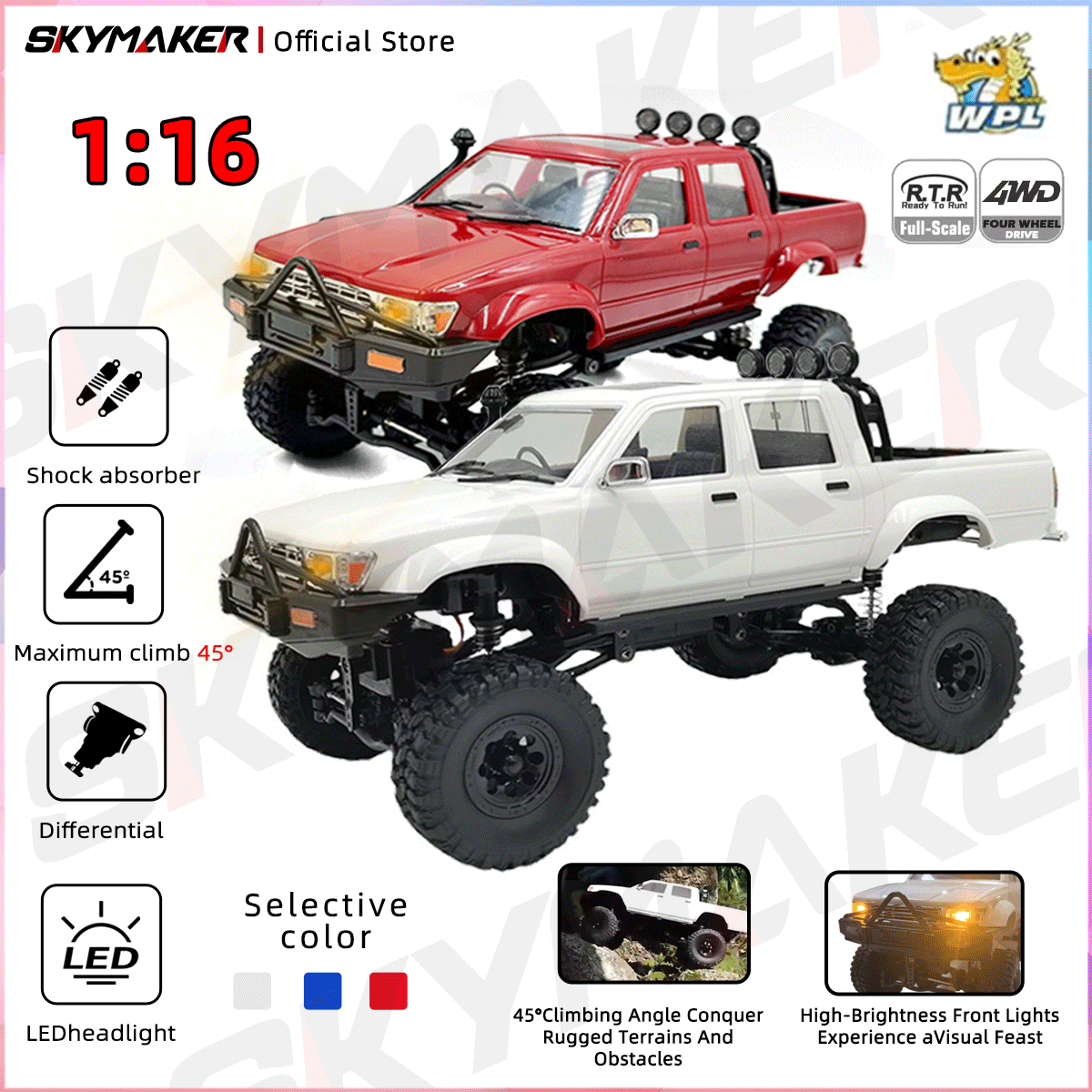 Rc Hobby Lobby - WPL C64-1 RC Car 1:16 Hailax