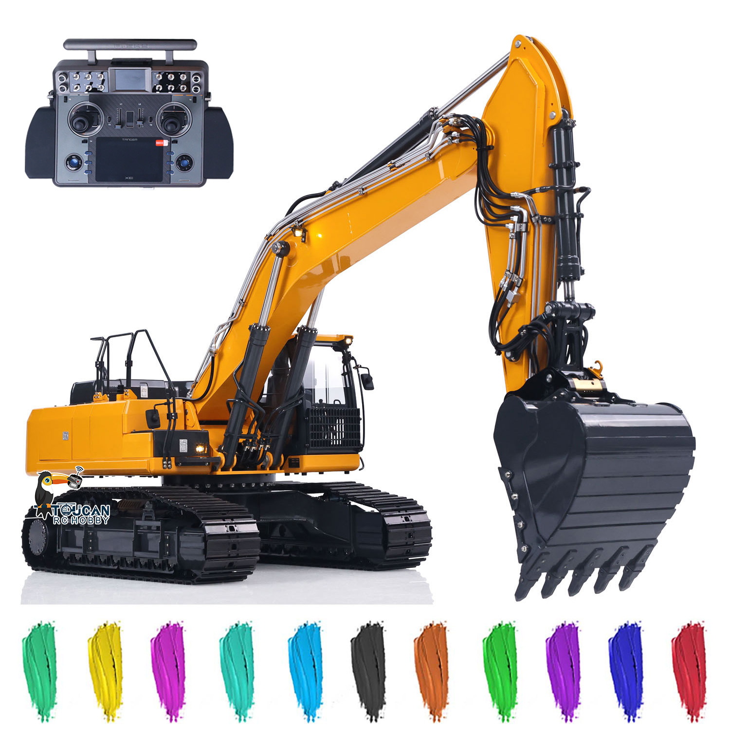 Rc Hobby Excavator - Toy Super Frog Metal 1/14 E400
