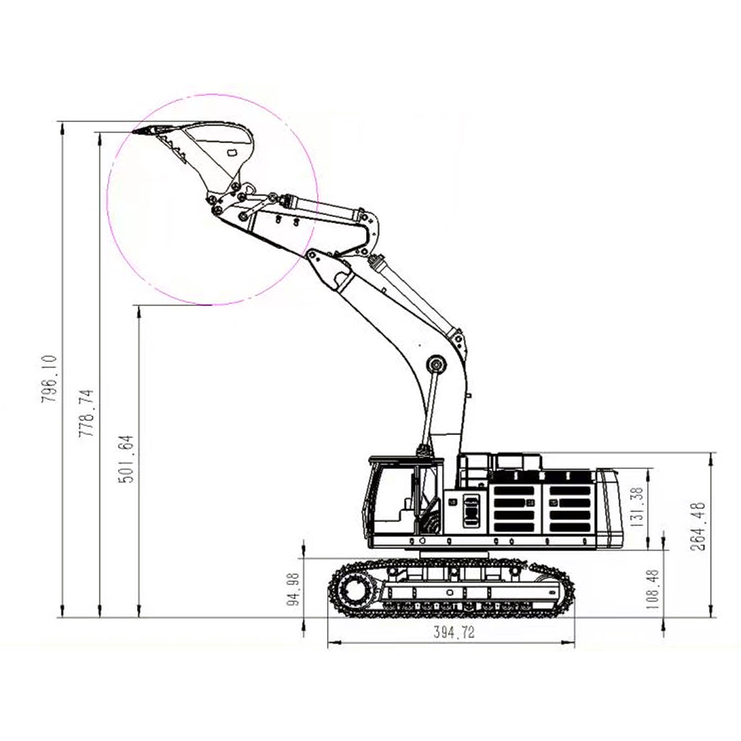 Rc Hobby Excavator - 1/14 RC Hydraulic Excavator 374F Heavy