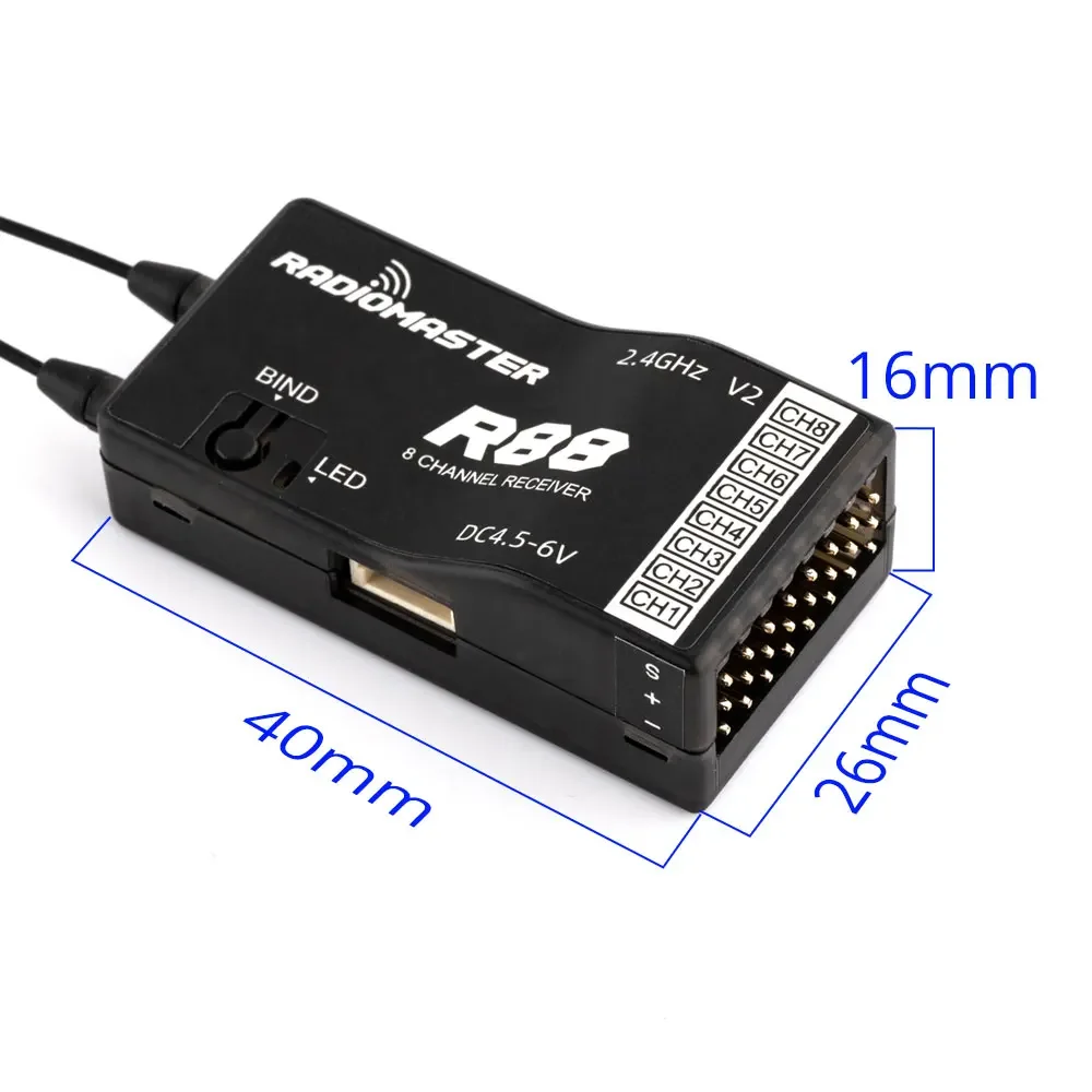 RadioMaster R88 V2.0 8ch SFHSS – обзор и цена Receiver Sbus 8Ch