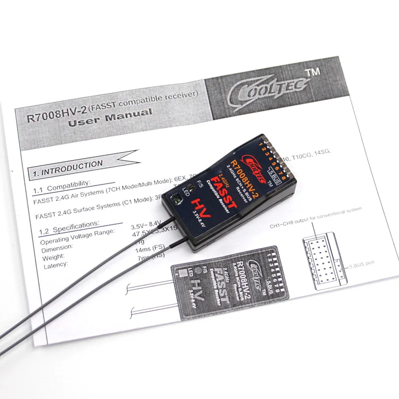 NEW Cooltech R7008HV-2 Futaba  – обзор и цена Receiver Sbus 8Ch
