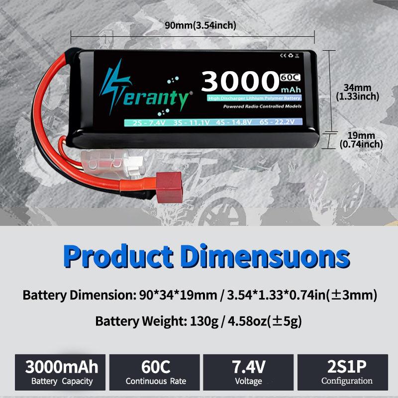 TERANTY 2S 3000mAh Lipo Batter – обзор и цена Rc Hobby Trucks