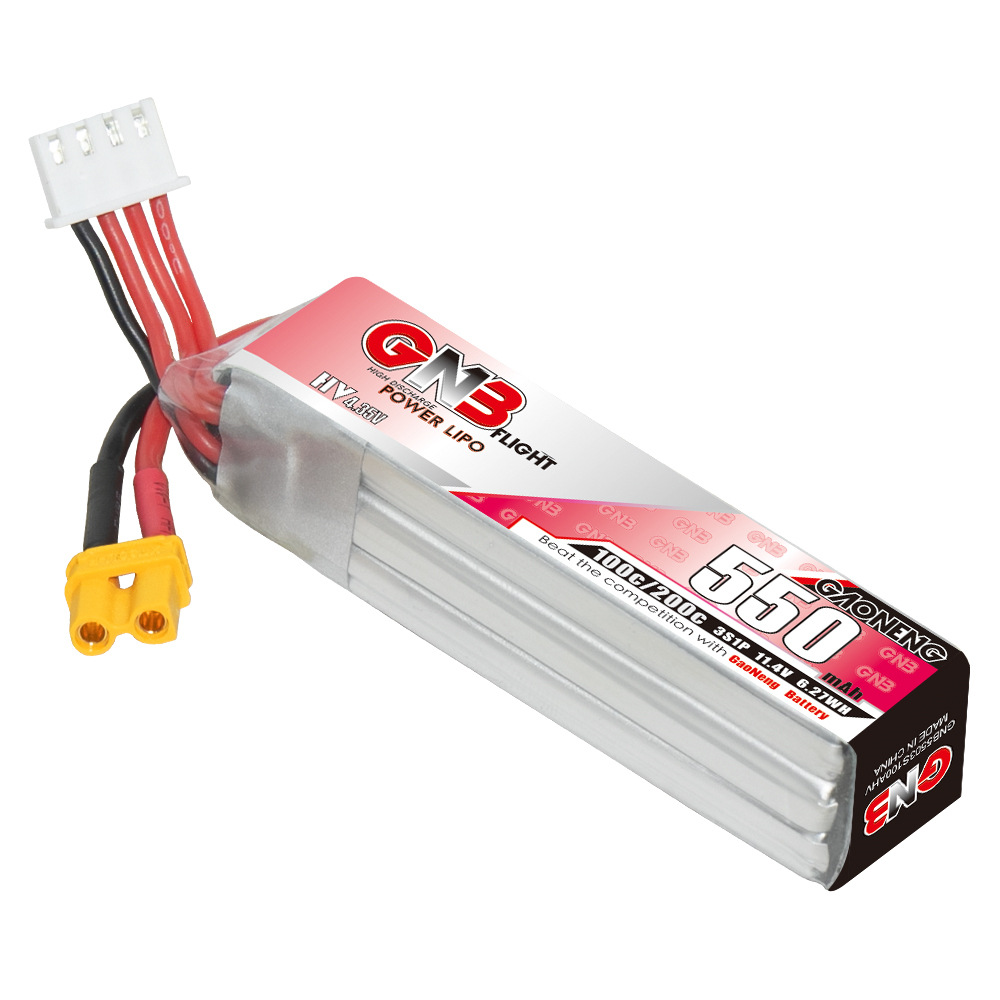 GNB HV 11.4V 550mAh 100C/200C  – обзор и цена Fpv Racing Quadcopter