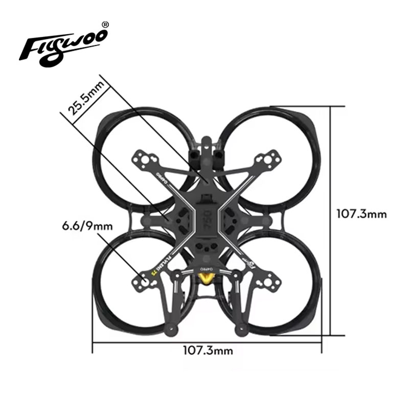 Flywoo Flylens 75 Frame Kit 1. – обзор и цена Fpv Racing Quadcopter