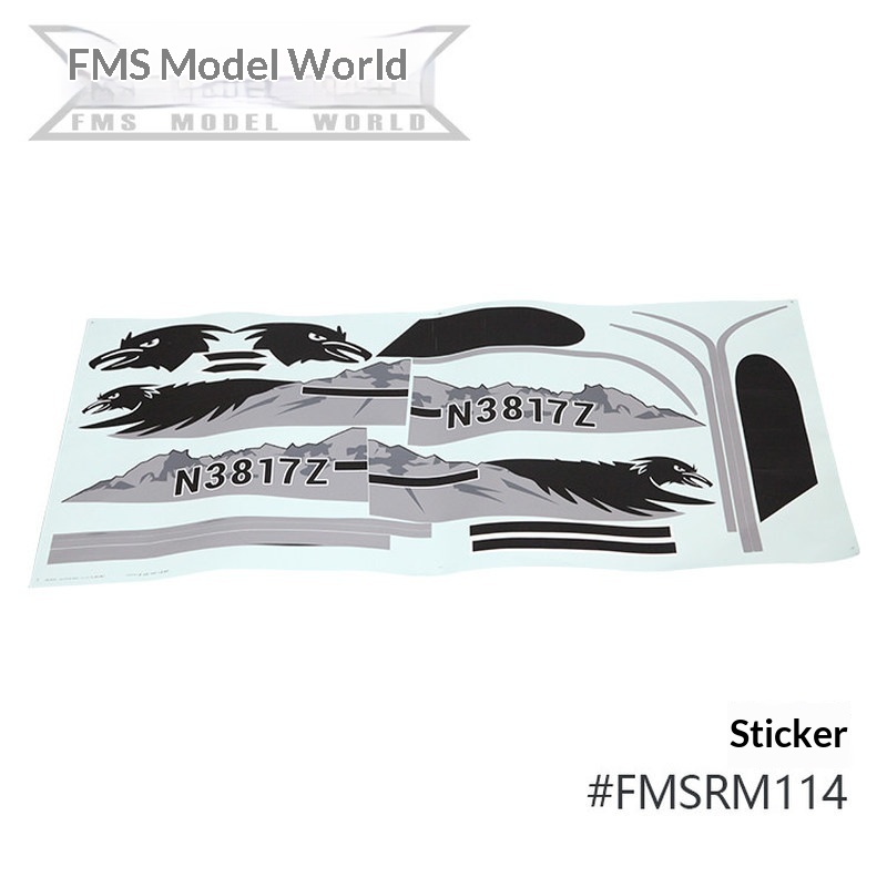 FMS RC Plane Decals For 1700mm – обзор и цена Rc Hobby Grade