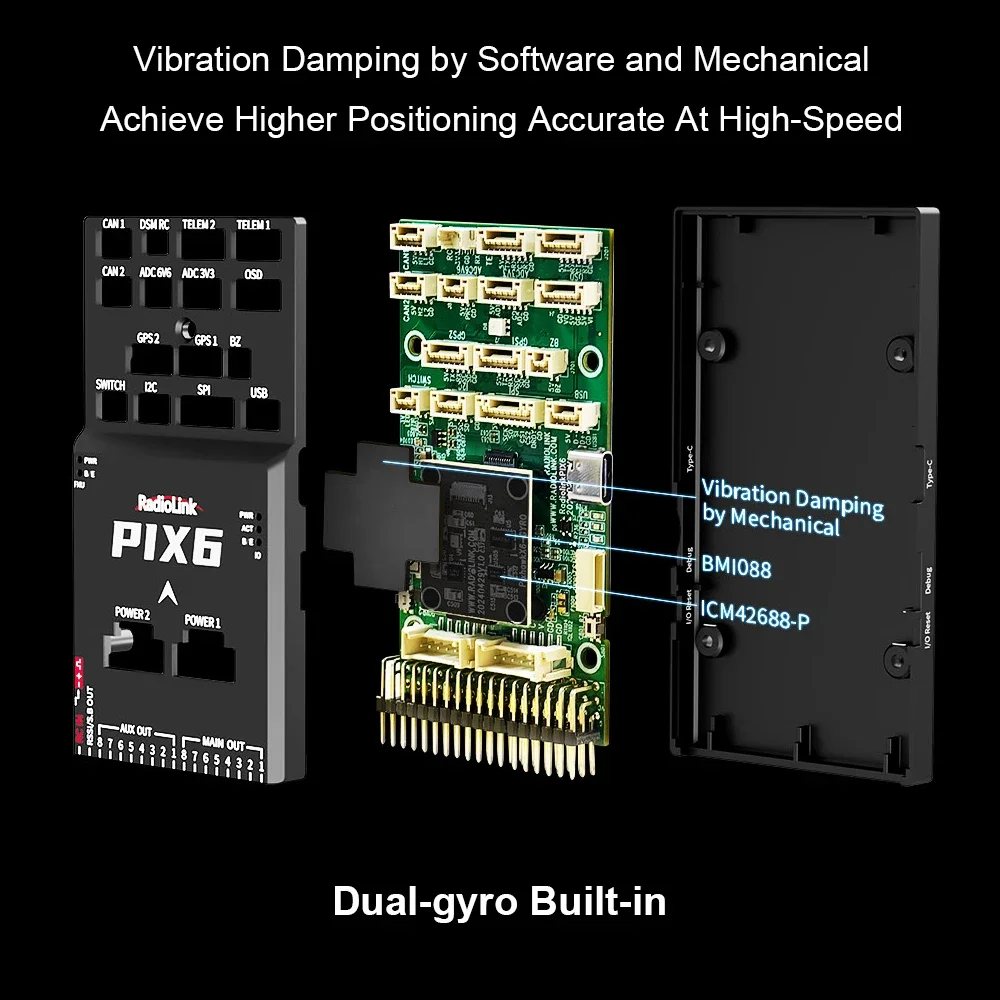 Radiolink PIX6 Open Source Ard – обзор и цена Gyroscope Rc Module