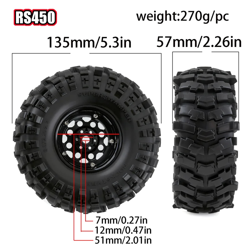 4Pcs 2.2 RC Crawler Tires and  – обзор и цена Rc Crawler 4X4