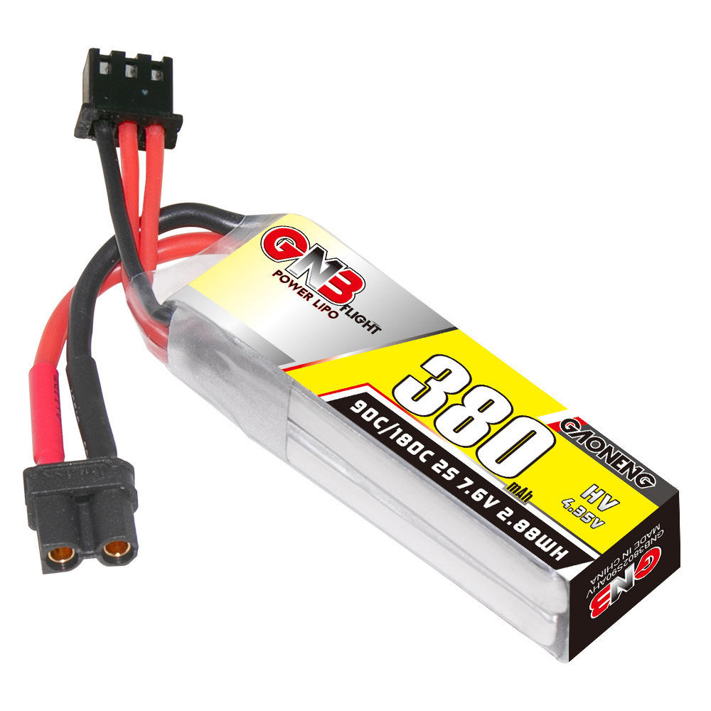 GNB 2S 7.6V 380mAh 90C/180C Li – обзор и цена Fpv Racing Quadcopter