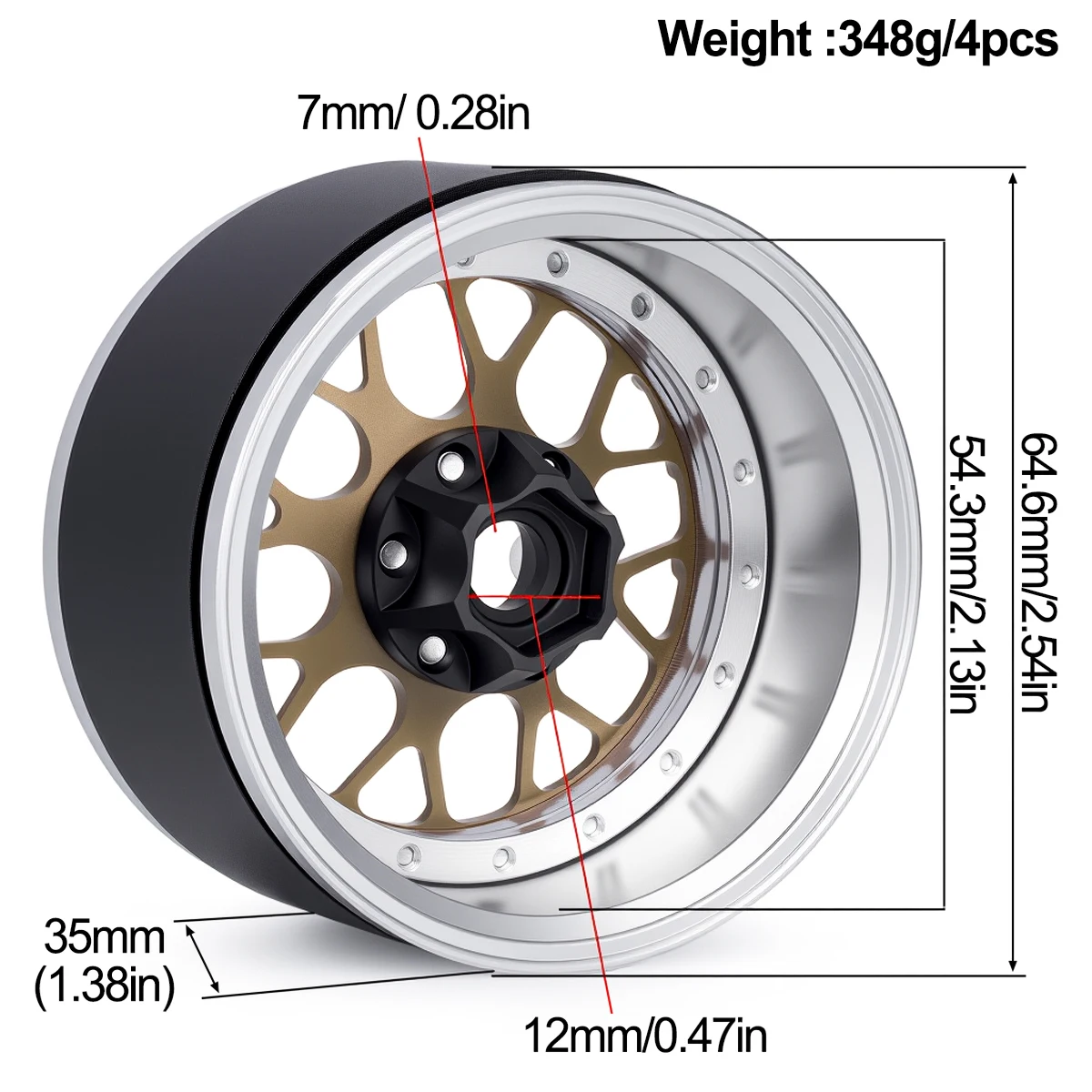 2.2 Inch Aluminum Beadlock Whe – обзор и цена Rc Crawler 4X4