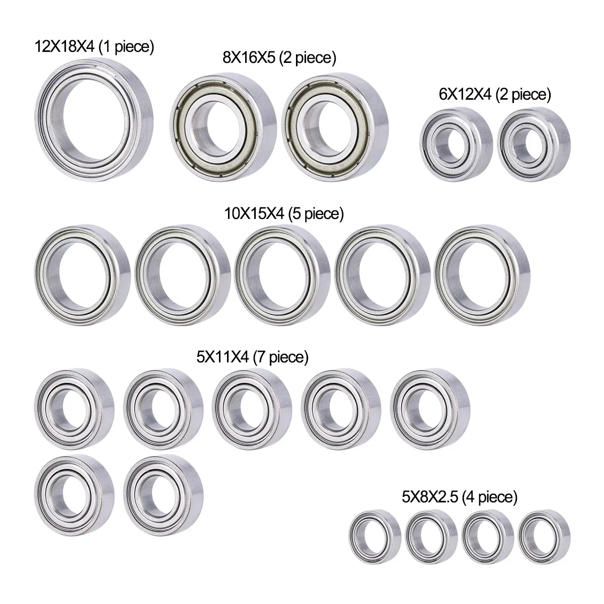 21PCS Metal Ball Bearings Kit  – обзор и цена Rc Crawler 4X4
