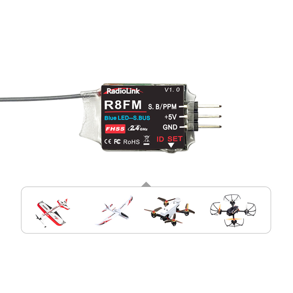 Radiolink 2.4GHz R8FM 8CH RC R – обзор и цена Receiver Sbus 8Ch
