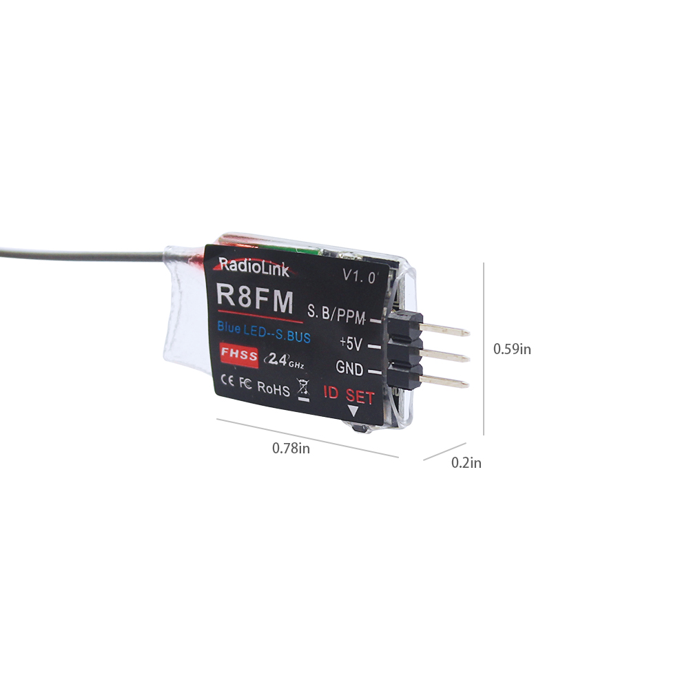 Radiolink 2.4GHz R8FM 8CH RC R – обзор и цена Receiver Sbus 8Ch